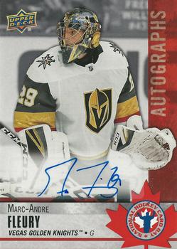 2020 Upper Deck National Hockey Card Day Canada - Autographs #CAN-MF Marc-Andre Fleury Front