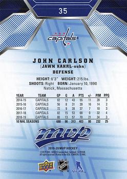 2019-20 Upper Deck MVP - Blue #35 John Carlson Back