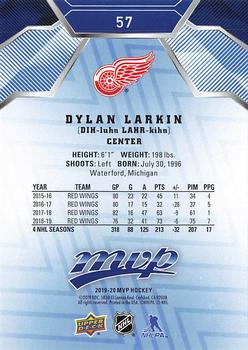 2019-20 Upper Deck MVP - Blue #57 Dylan Larkin Back