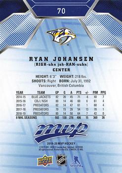 2019-20 Upper Deck MVP - Blue #70 Ryan Johansen Back