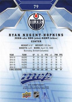 2019-20 Upper Deck MVP - Blue #79 Ryan Nugent-Hopkins Back