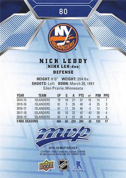 2019-20 Upper Deck MVP - Blue #80 Nick Leddy Back