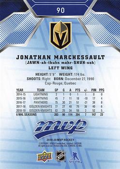 2019-20 Upper Deck MVP - Blue #90 Jonathan Marchessault Back