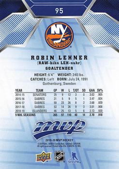 2019-20 Upper Deck MVP - Blue #95 Robin Lehner Back