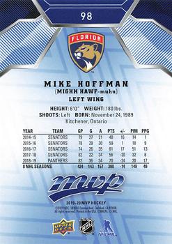 2019-20 Upper Deck MVP - Blue #98 Mike Hoffman Back