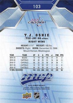 2019-20 Upper Deck MVP - Blue #103 T.J. Oshie Back