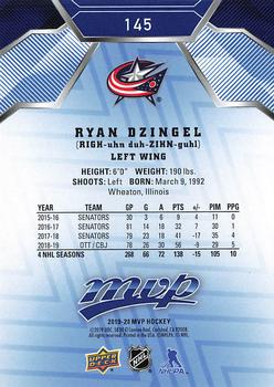 2019-20 Upper Deck MVP - Blue #145 Ryan Dzingel Back