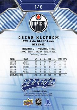 2019-20 Upper Deck MVP - Blue #148 Oscar Klefbom Back