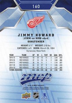 2019-20 Upper Deck MVP - Blue #160 Jimmy Howard Back