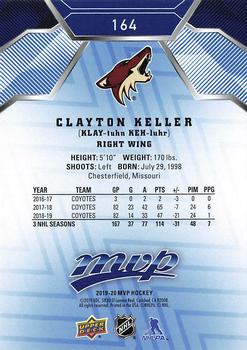 2019-20 Upper Deck MVP - Blue #164 Clayton Keller Back
