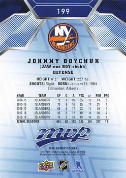 2019-20 Upper Deck MVP - Blue #199 Johnny Boychuk Back