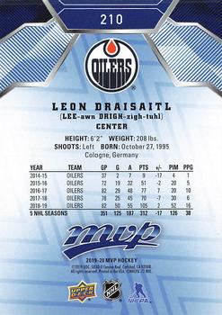 2019-20 Upper Deck MVP - Blue #210 Leon Draisaitl Back