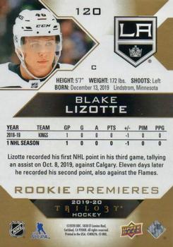 2019-20 Upper Deck Trilogy #120 Blake Lizotte Back