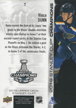 2019 Upper Deck Stanley Cup Champions Box Set #7 Vince Dunn Back