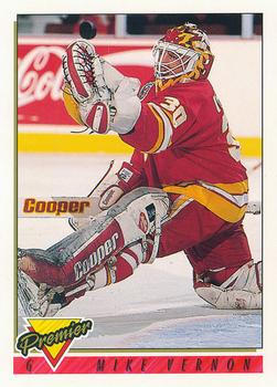 1993-94 Topps Premier - Pre-Production Samples #15 Mike Vernon Front