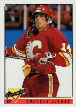 1993-94 O-Pee-Chee Premier - Pre-Production Samples #100 Theoren Fleury Front
