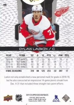 2019-20 Upper Deck Buybacks #16 Dylan Larkin Back