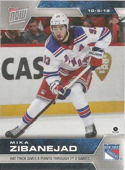 2019-20 Topps Now NHL Stickers #8 Mika Zibanejad Front