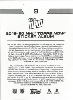 2019-20 Topps Now NHL Stickers #9 Anthony Mantha Back