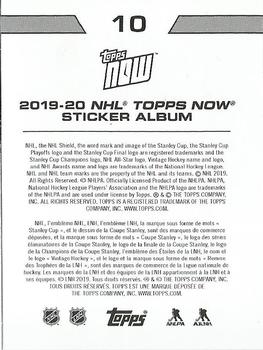 2019-20 Topps Now NHL Stickers #10 Carter Hart Back