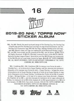 2019-20 Topps Now NHL Stickers #16 Comeback Win Back