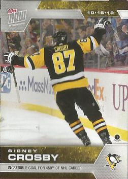2019-20 Topps Now NHL Stickers #20 Sidney Crosby Front