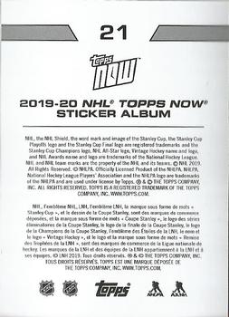 2019-20 Topps Now NHL Stickers #21 Connor McDavid Back