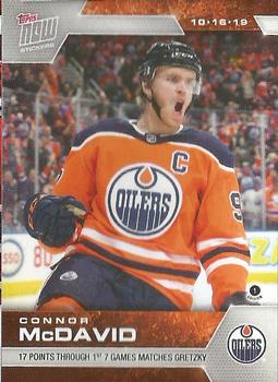 2019-20 Topps Now NHL Stickers #21 Connor McDavid Front