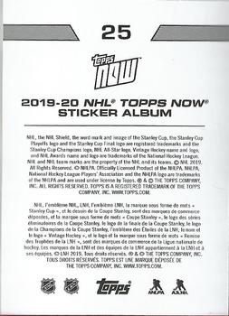 2019-20 Topps Now NHL Stickers #25 John Carlson Back