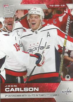 2019-20 Topps Now NHL Stickers #25 John Carlson Front