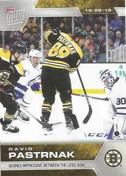 2019-20 Topps Now NHL Stickers #27 David Pastrnak Front