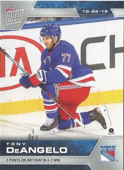 2019-20 Topps Now NHL Stickers #29 Tony DeAngelo Front