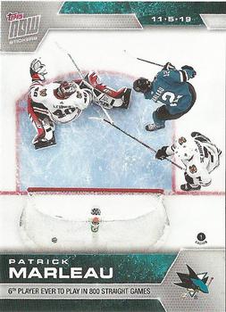 2019-20 Topps Now NHL Stickers #45 Patrick Marleau Front