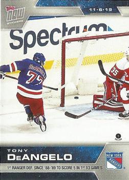 2019-20 Topps Now NHL Stickers #46 Tony DeAngelo Front