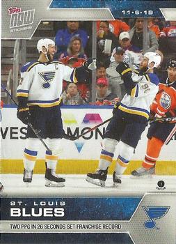 2019-20 Topps Now NHL Stickers #47 St. Louis Blues Front