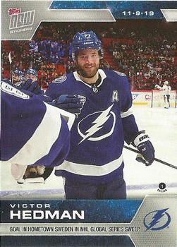 2019-20 Topps Now NHL Stickers #49 Victor Hedman Front