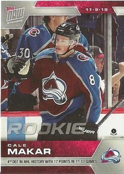 2019-20 Topps Now NHL Stickers #50 Cale Makar Front