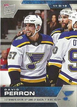 2019-20 Topps Now NHL Stickers #51 David Perron Front