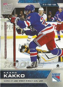 2019-20 Topps Now NHL Stickers #53 Kaapo Kakko Front