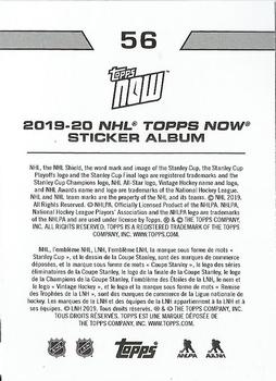 2019-20 Topps Now NHL Stickers #56 Leon Draisaitl Back