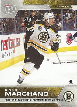 2019-20 Topps Now NHL Stickers #57 Brad Marchand Front