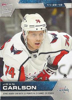 2019-20 Topps Now NHL Stickers #65 John Carlson Front