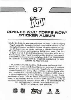 2019-20 Topps Now NHL Stickers #67 New York Islanders Back