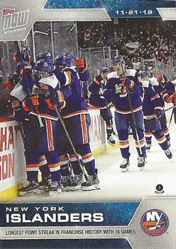 2019-20 Topps Now NHL Stickers #67 New York Islanders Front