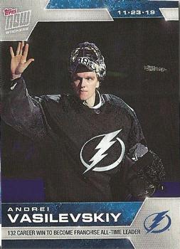 2019-20 Topps Now NHL Stickers #71 Andrei Vasilevskiy Front