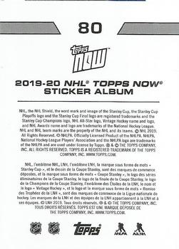 2019-20 Topps Now NHL Stickers #80 Jonathan Marchessault Back