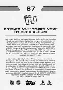 2019-20 Topps Now NHL Stickers #87 Mark Scheifele Back