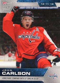 2019-20 Topps Now NHL Stickers #91 John Carlson Front