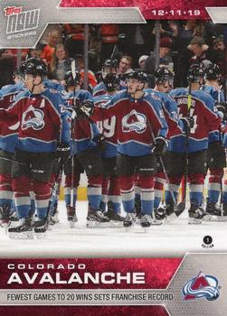 2019-20 Topps Now NHL Stickers #92 Colorado Avalanche Front