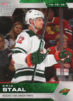 2019-20 Topps Now NHL Stickers #97 Eric Staal Front